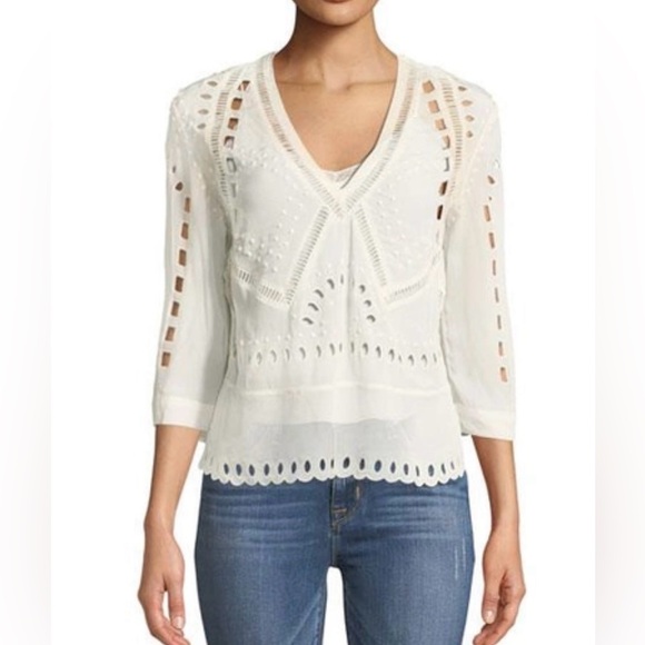 IRO Polita eyelet top - Picture 1 of 5